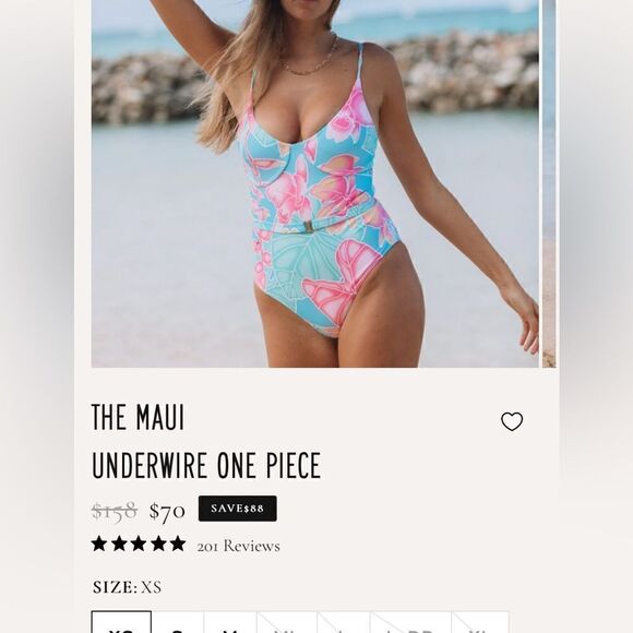 Kenny Flowers Other - Watercolors Kenny Flowers THE Maui UNDERWIRE ONE PIECE